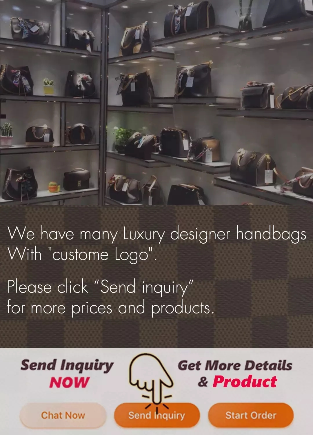Designer Leather Luxury Handbag, Branded Handbag High-quality Women's Shoulder Bag 5A Luxury Handbag