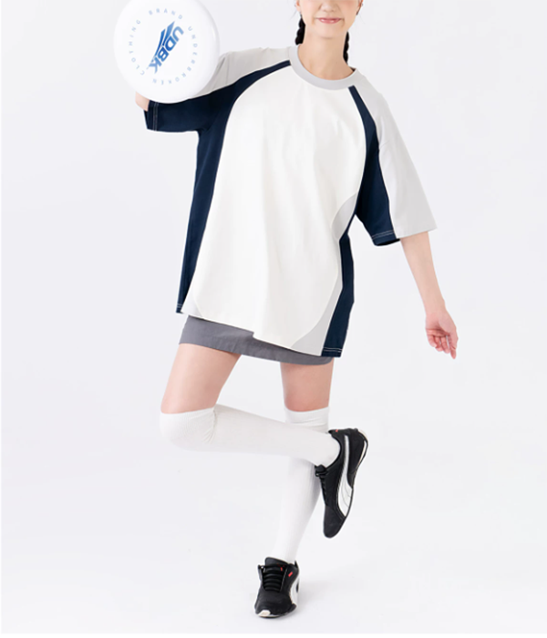 Women's Athleisure Outfits Short Sleeve Sports Tee Breathable Casual Shirt for Daily and Weekend Outings