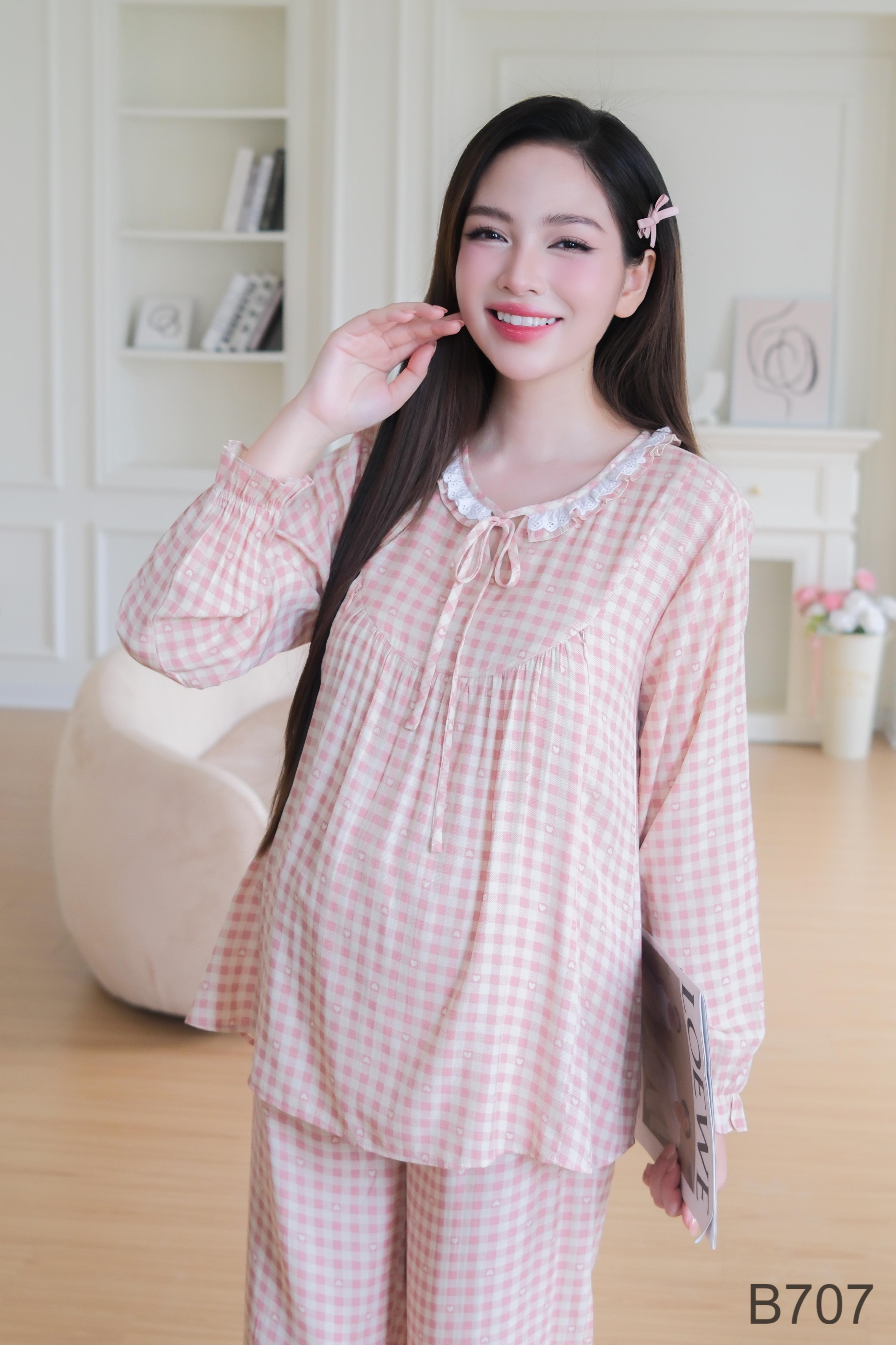 B707 Soft Cool Tussar Silk Maternity Clothes Comfortable Long Pregnant Women's Apparel
