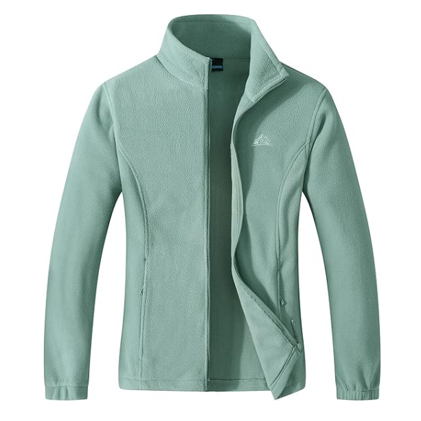 OEM Professional Women's Lightweight Full Zip Soft Polar Fleece Jacket Outdoor Recreation Coat Zipper Pockets Work Jacket