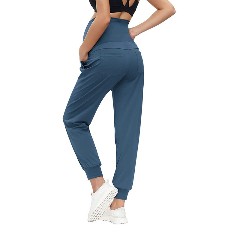 Maternity Solid Slant Pocket Sweatpants Women Pants Maternity Clothes Joggers