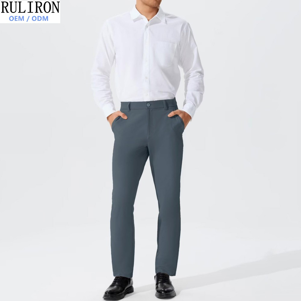 Men's Manufacturer Waterproof Casual Formal Chino Outdoor Apparel Custom Stretch Quick Dry Regular Fit with Pockets Golf Pants