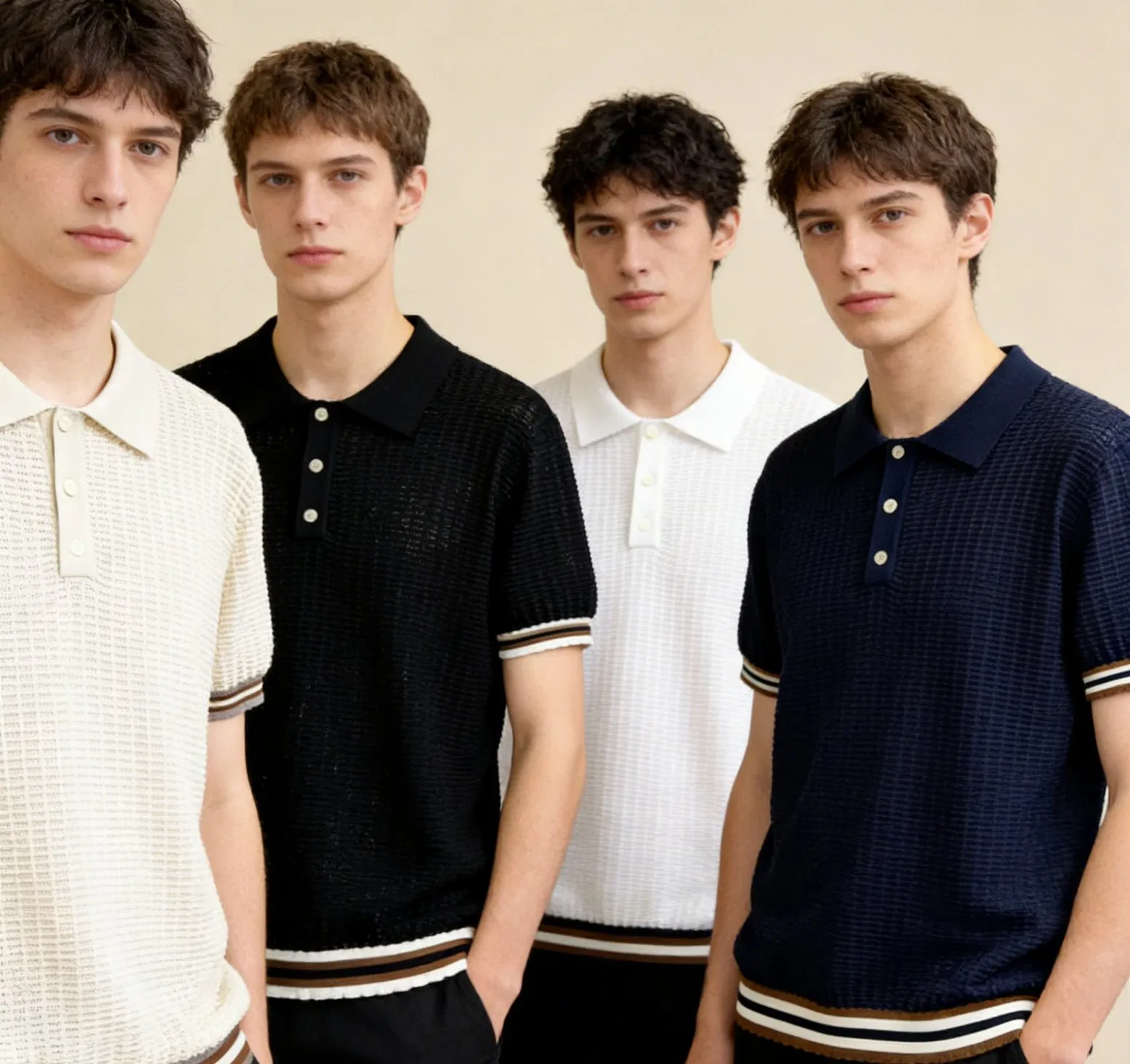 Men's Daily Casual Polo Shirts Breathable Quick Dry Apparel Custom Logo