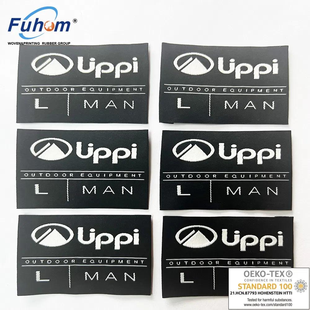 RPET Sustainable Woven Labels for Environmental-Friendly Brands Apparel
