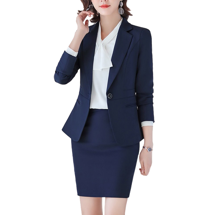 Custom Wholesale Apparel, Women's Slim Garment, Gray Business Suits, Professional Work Formal Dress