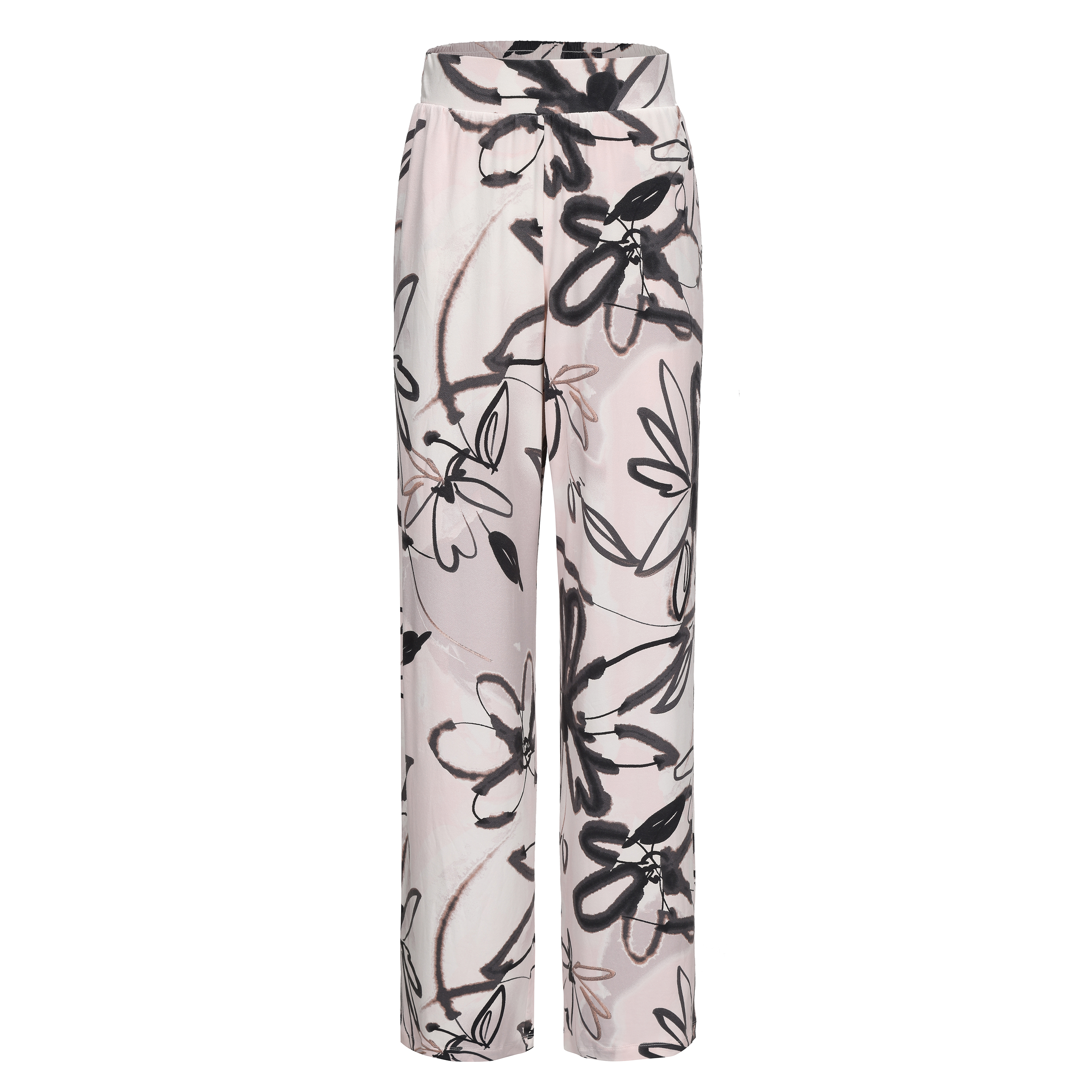Breathable Lounge Wear Sets Long Sleeve Women Sleepwear Print Loose Pajamas Set