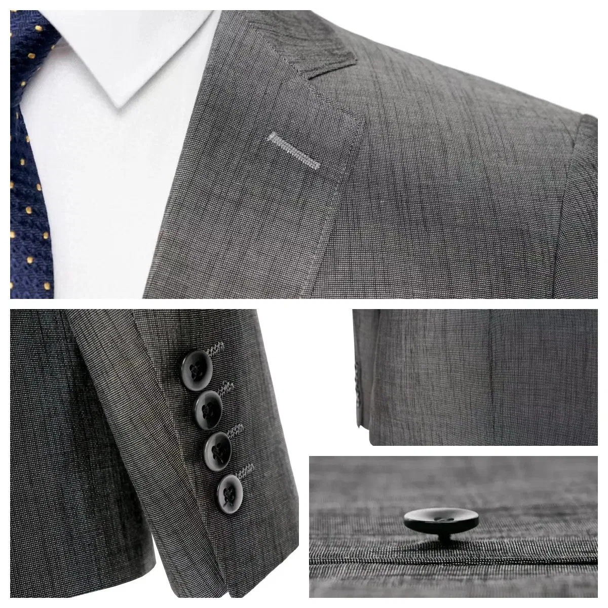 Tailored Two-Piece Man's Formal Apparel for High-End Office Fashion