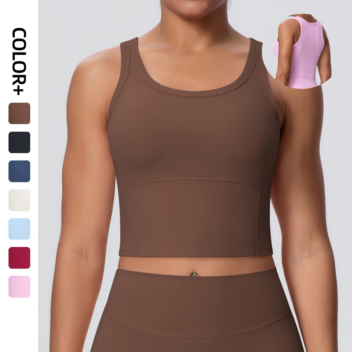 High Quality Top Sports Wholesale Clothing Sportswear Gym Fitness &amp; Yoga Wear Running Vest Bra for Women