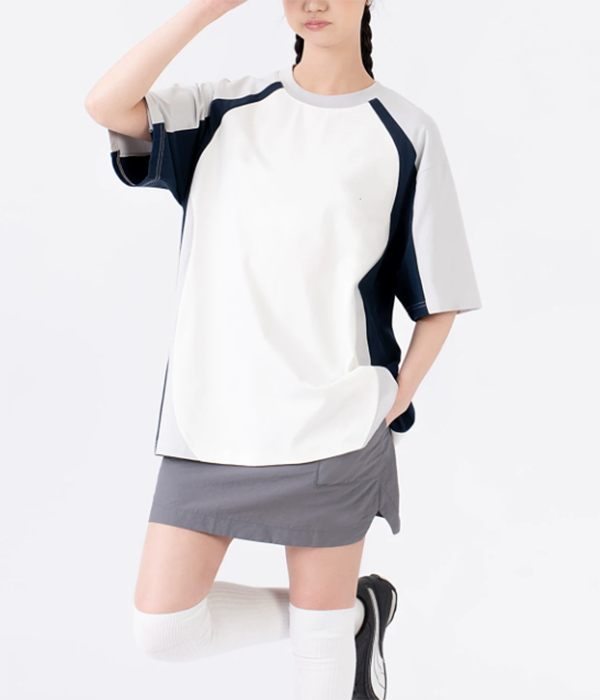 Women's Athleisure Outfits Short Sleeve Sports Tee Breathable Casual Shirt for Daily and Weekend Outings