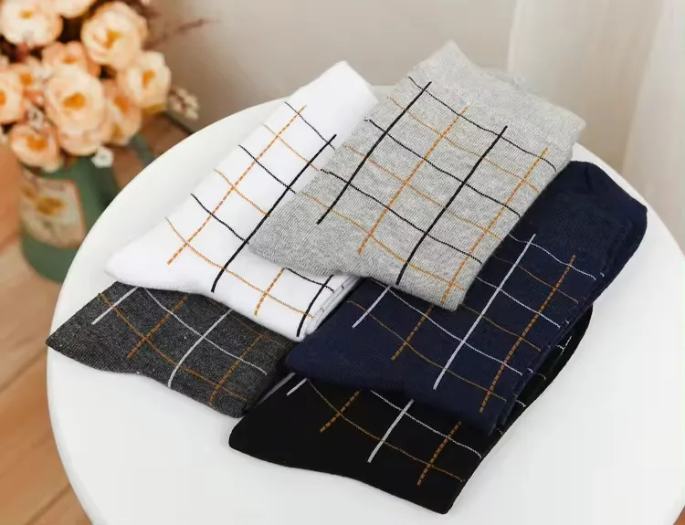 Custom Design Apparel-Accessories Sock-Stocking Classic High Quality Men Cotton Formal Business Dress Crew Socks