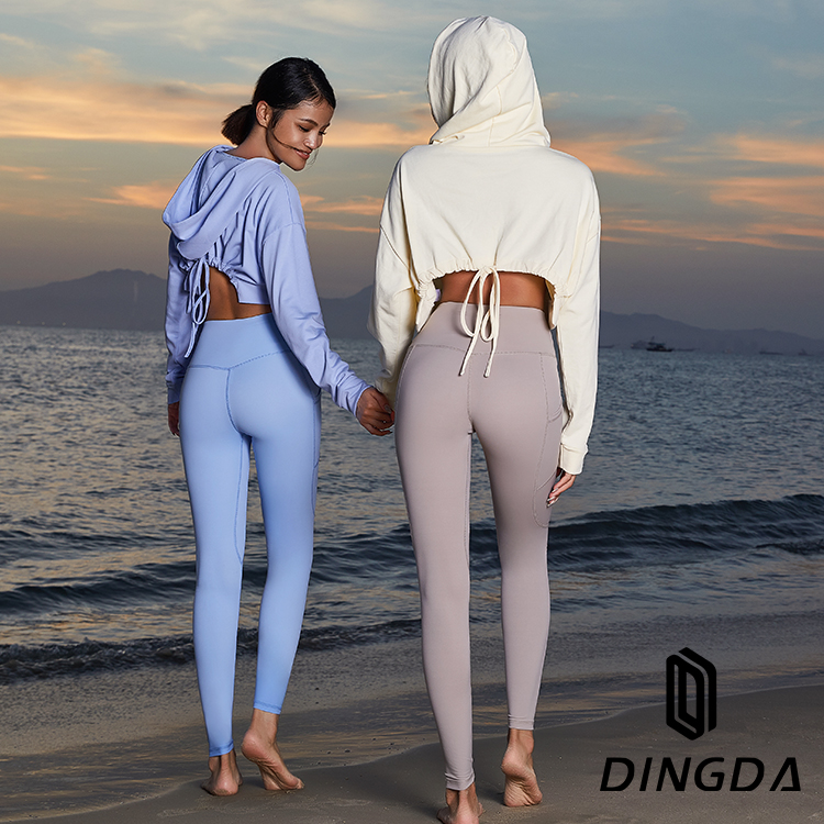 Wholesale Custom Gym Clothing Active Hoodie Set Fitness Apparel Fitness Wear Women Hoodies Yoga Leggings Yoga Set