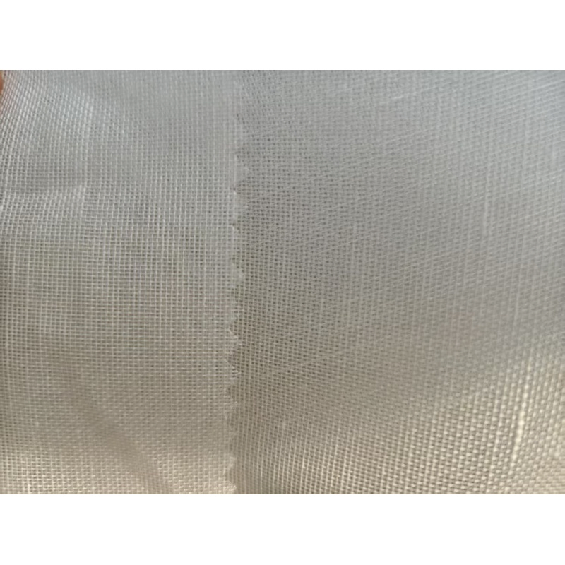Highly Welcome Silk Linen Mesh Organza Tulle Sustainable Luxurious Comfort Silk Fabric for Apparel