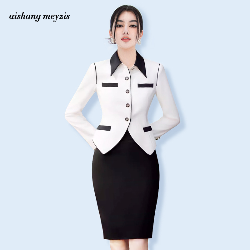 Business Professional Clothing Autumn Small Fragrance Fashion Host Work Clothes