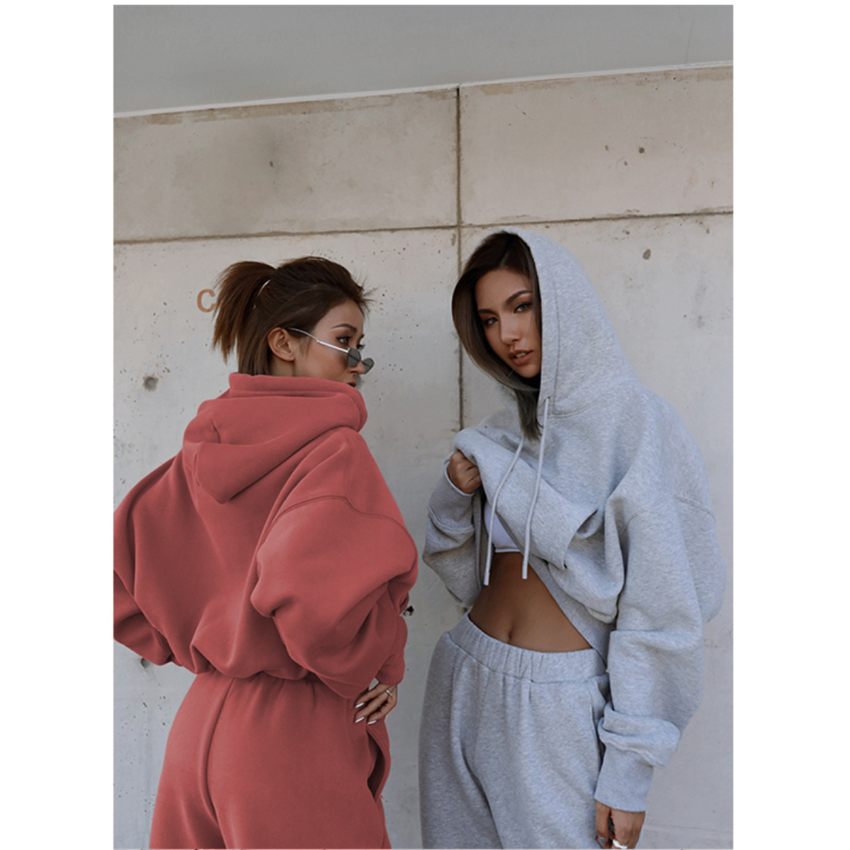 Women's Vintage Cozy Athleisure Set Tracksuits Sweatsuit