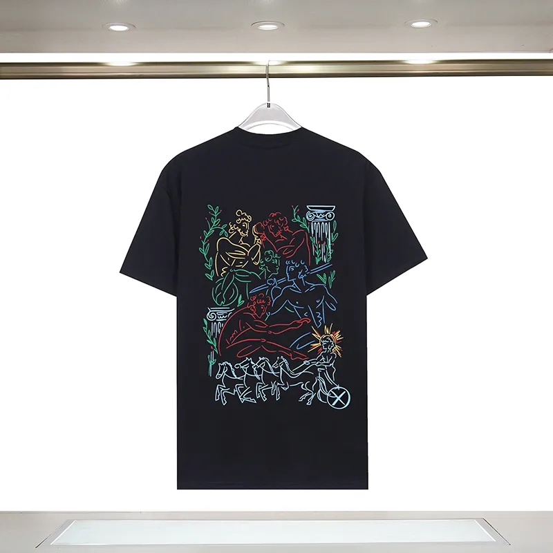 Luxury Designer T Shirt Men Women Fashion Tees Apparel Man Tops Round Neck Short Sleeves Casual Streetwear Clothing Stylish Look Summer Shirt