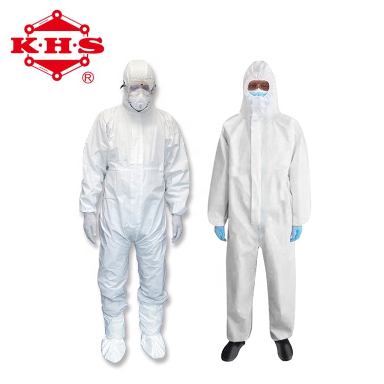 CE Certificate Medical Coverall Fabric Breathable Waterproof Clothing With Sticker EN14126