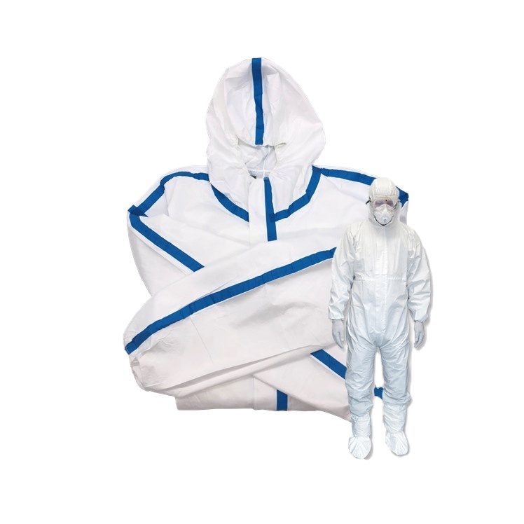 CE Certificate Medical Coverall Fabric Breathable Waterproof Clothing With Sticker EN14126