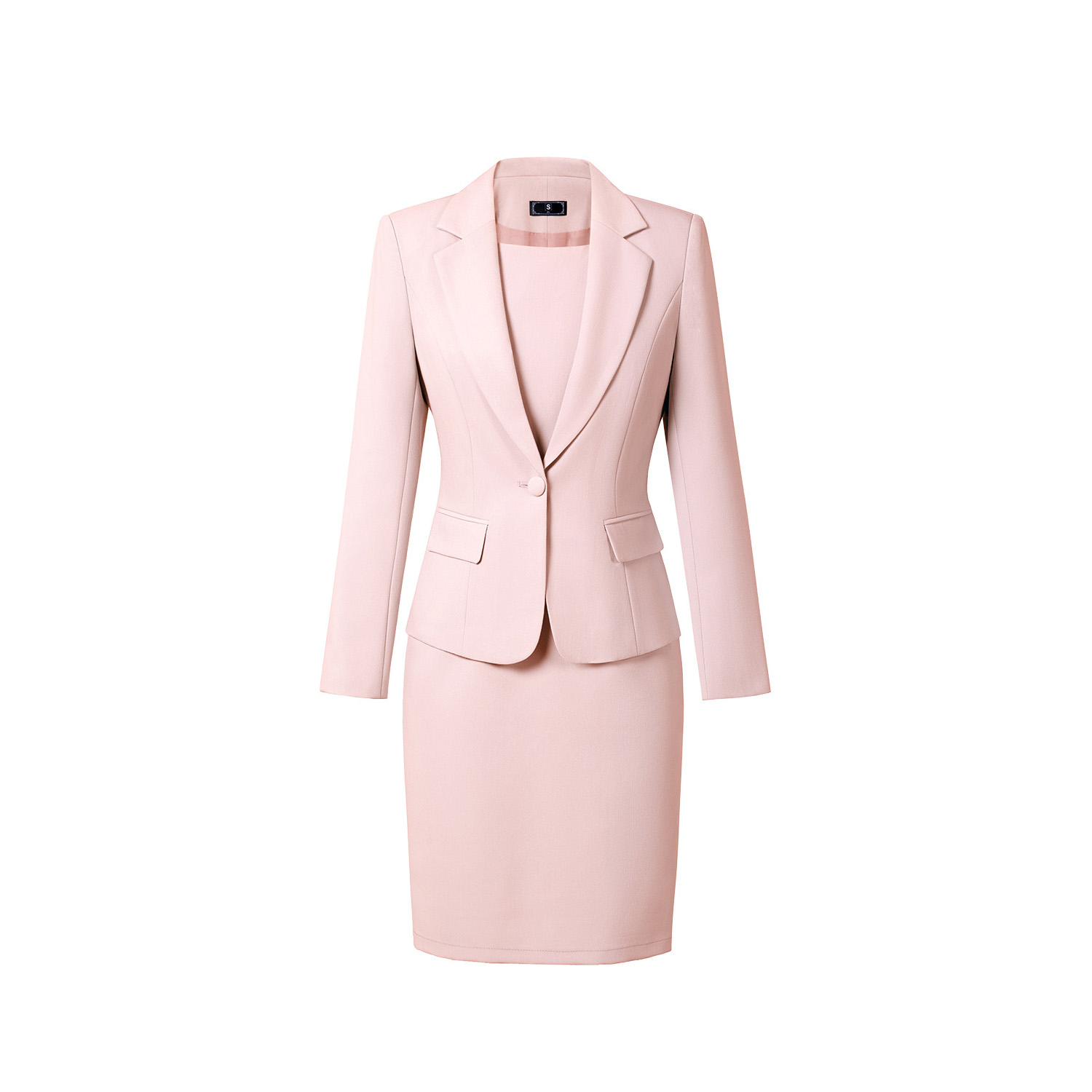 Women's Formal Business Workwear Slim Fit 2-Piece Suit with Blazer Pants