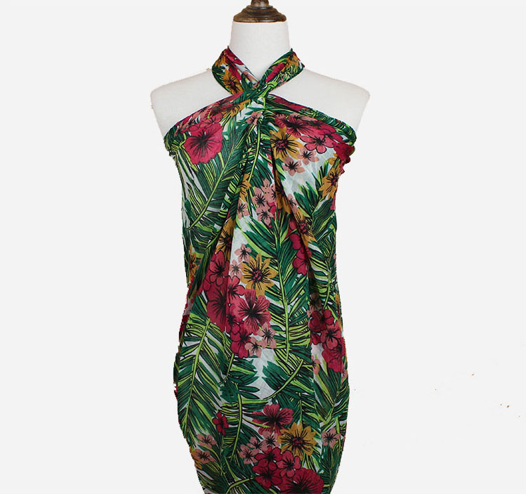 Women's Beach Wear and Sarong Polyester Chiffon Sarong Manufacture Indonesia