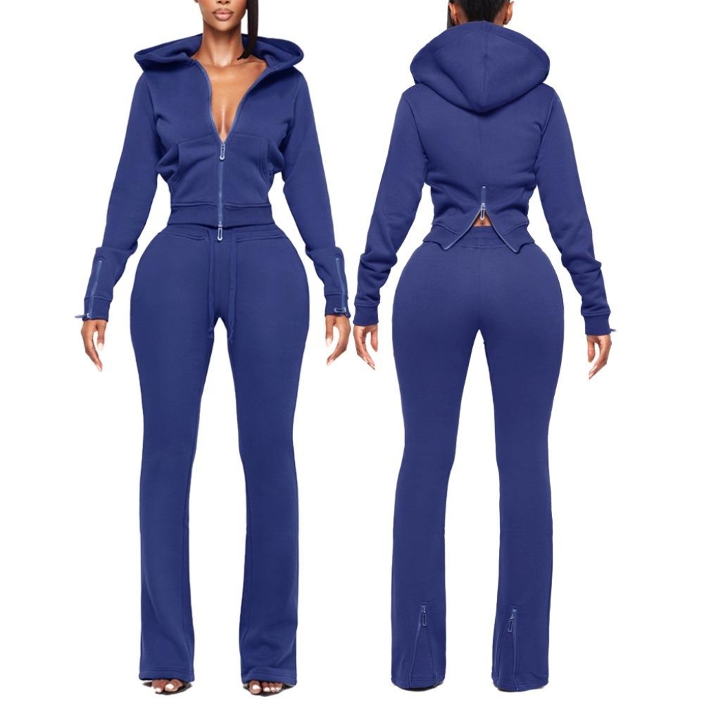 Alxin Manufacturers Custom Two Piece Set Designer Clothes Streetwear Loungewear Sweat Suits Sets Women Clothing Women's Sets
