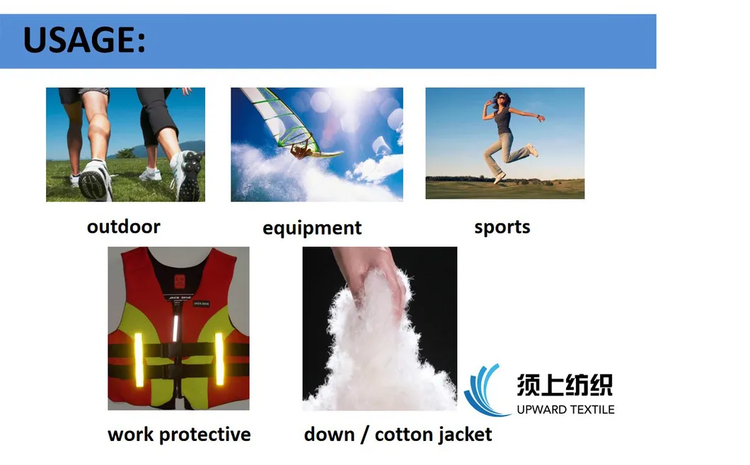 Eco-Friendly 55GSM Recycled Nylon Fabric with Heavy Cire & Waterproof Finishing for Sustainable Apparel
