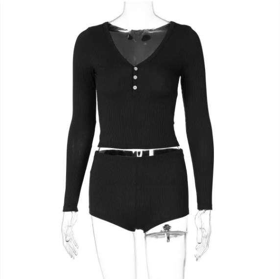 Women's Custom Soft Lounge Pajamas Set Solid Pattern Spring/Summer/Autumn Casual Sleepwear Two-Piece Clothing
