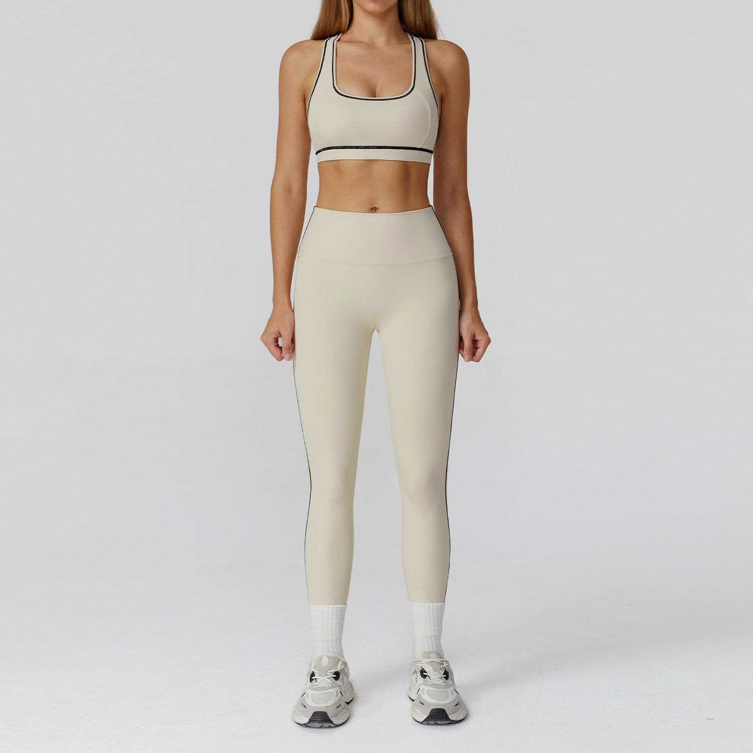 Women Active Fitness Workout Outfits Gym Athletic Clothing Stretchable Training Exercise Wear Sports Bra and Legging