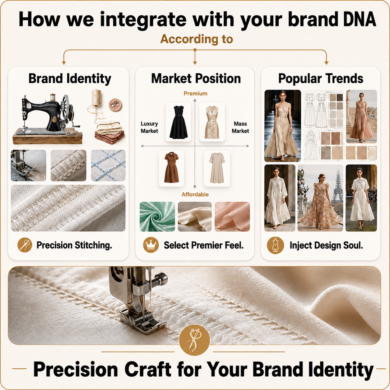 Custom Women's Dresses Design Service Designer Brands Small Batch OEM ODM Luxury Ladies Blend Clothing Apparel Manufacturer