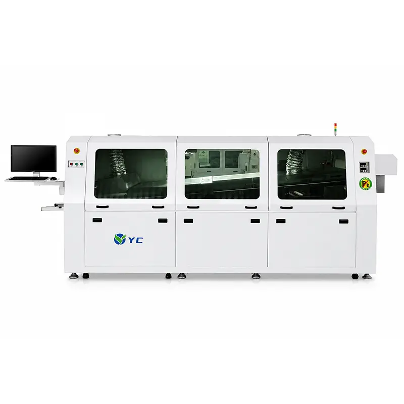 Cheap Lead-Free Nitrogen Dual Wave Soldering Machine Series YC-350N / YC-450N Manufacturers, Factory
