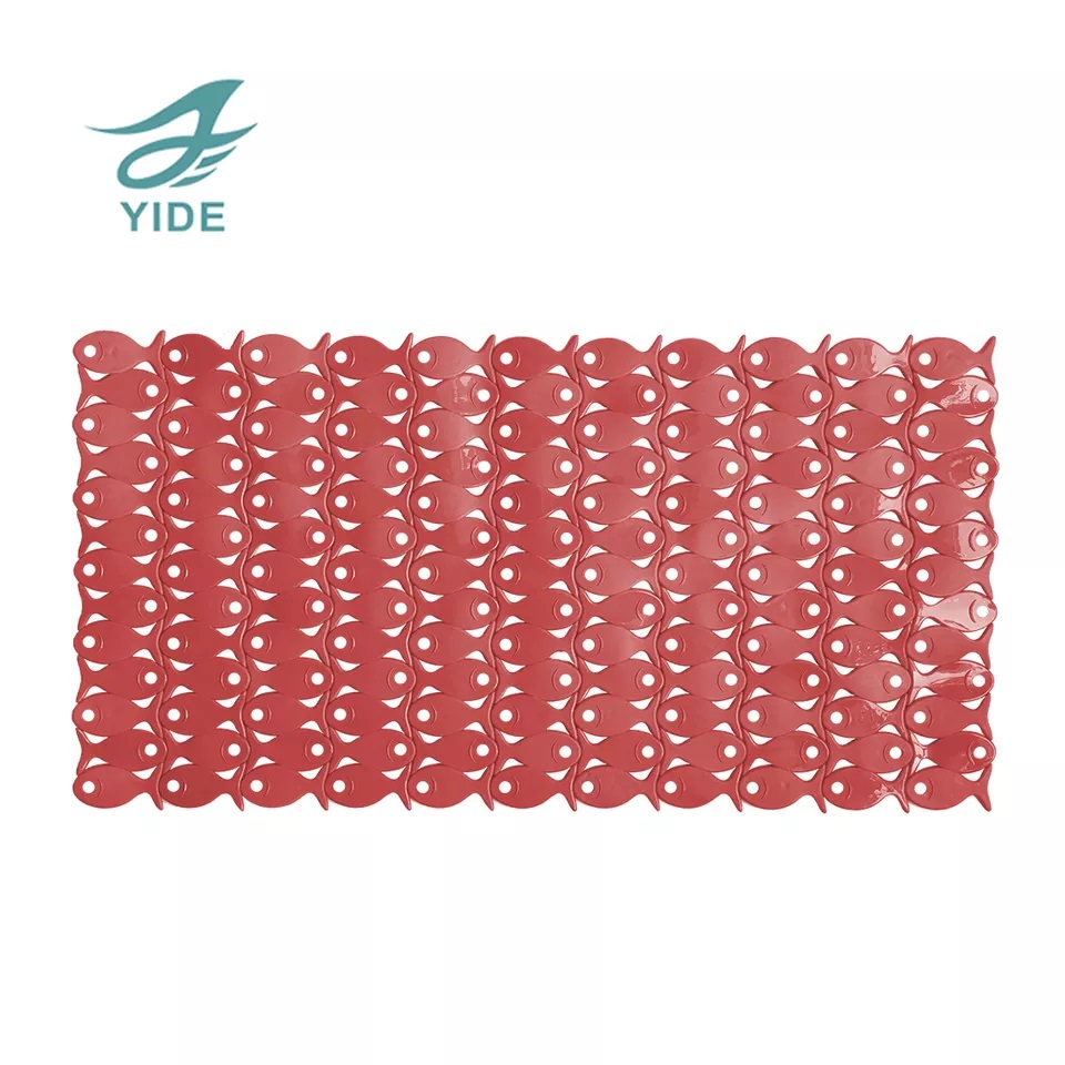 YIDE High Quality Bathroom Floor Shower Massage Baby Non Slip 100% PVC Bath Mat