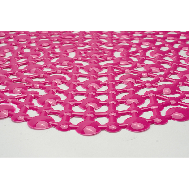 YIDE Round Kitchen PVC Sink Mat With Drain Holes Round Anti Slip Sink Mat
