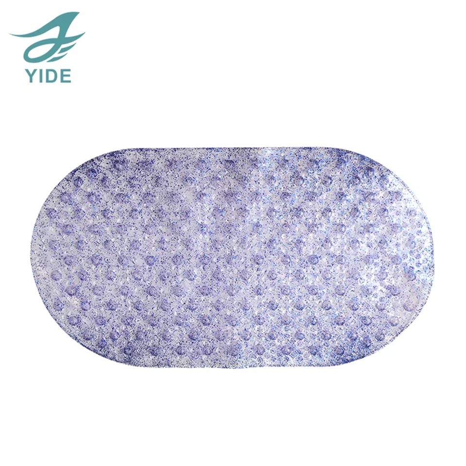 YIDE Hot Selling Anti Slip PVC Bath Mat Non Slip Mat Plastic Waterproof Bathroom Tub Mat With Suction Cups