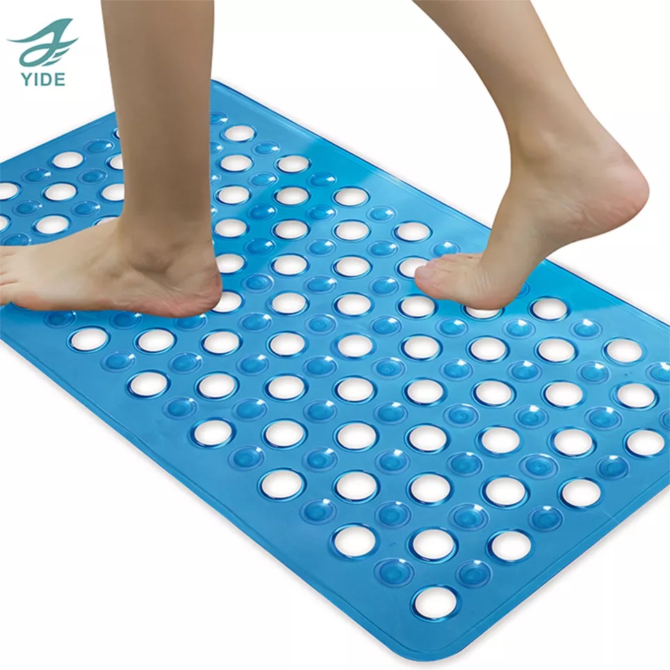 YIDE Bathroom Vinyl Non Slip Mat Anti-Skid Safety Eco-Friendly Bath Mat PVC Shower Mat Anti Slip