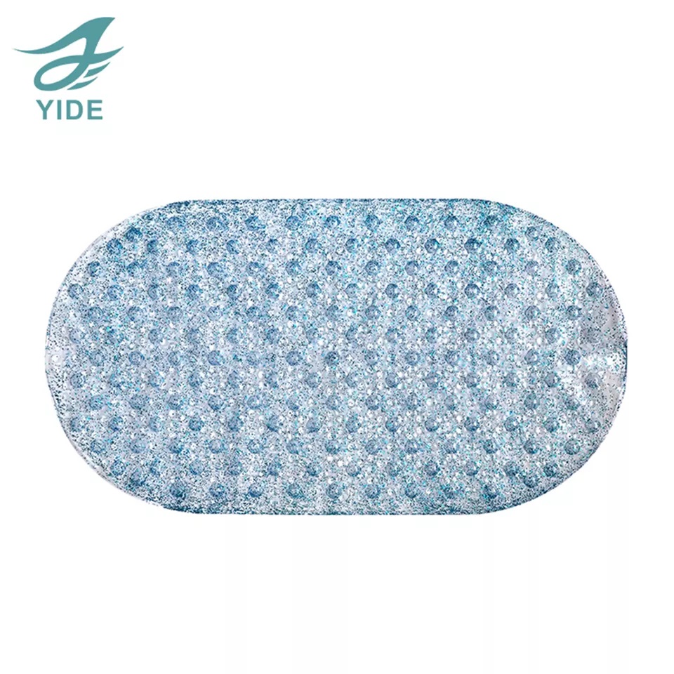 YIDE Hot Selling Anti Slip PVC Bath Mat Non Slip Mat Plastic Waterproof Bathroom Tub Mat With Suction Cups