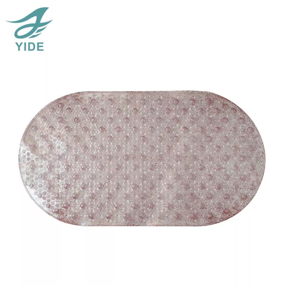 YIDE Hot Selling Anti Slip PVC Bath Mat Non Slip Mat Plastic Waterproof Bathroom Tub Mat With Suction Cups