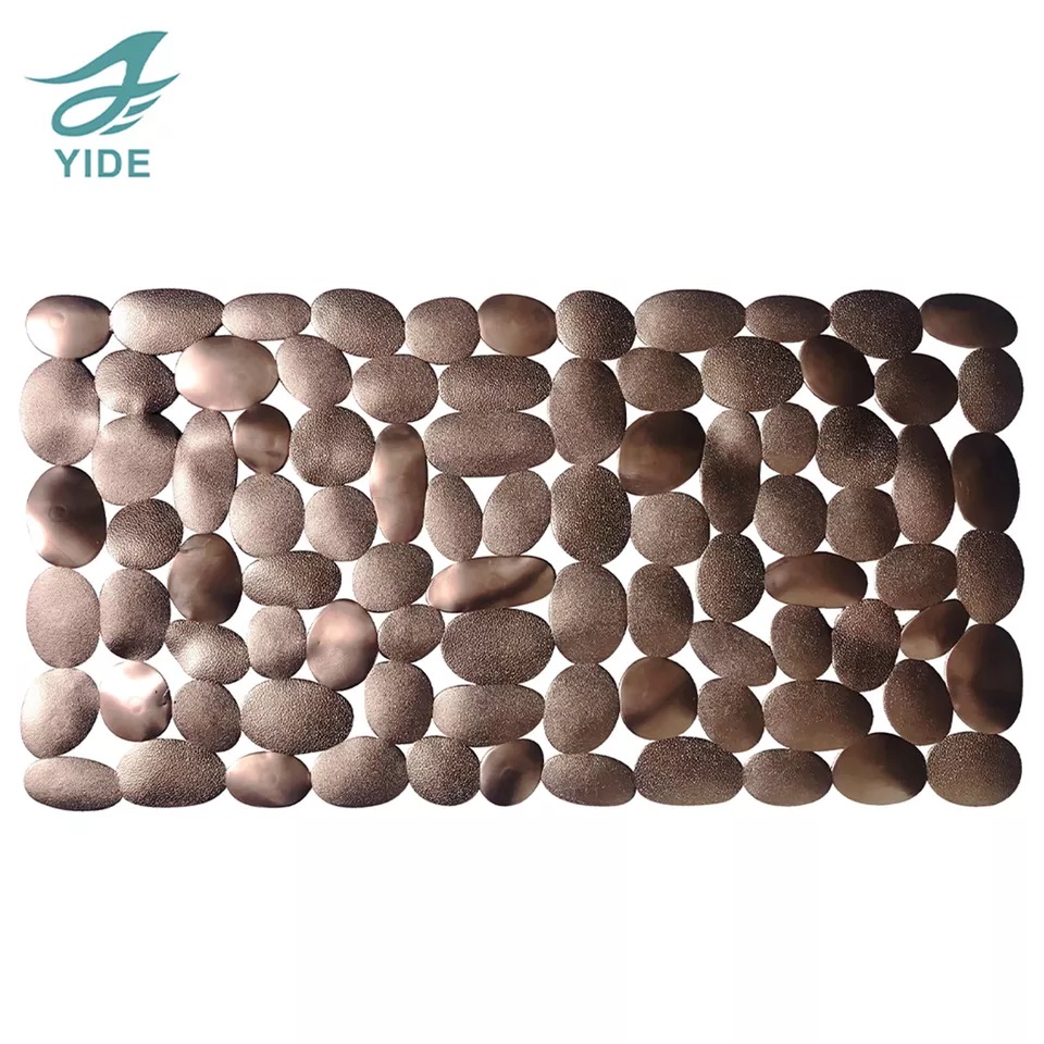 YIDE Anti-bacteria Bath Mats with Strong Suction Cups with Non-slip Shower Mat in Bathroom
