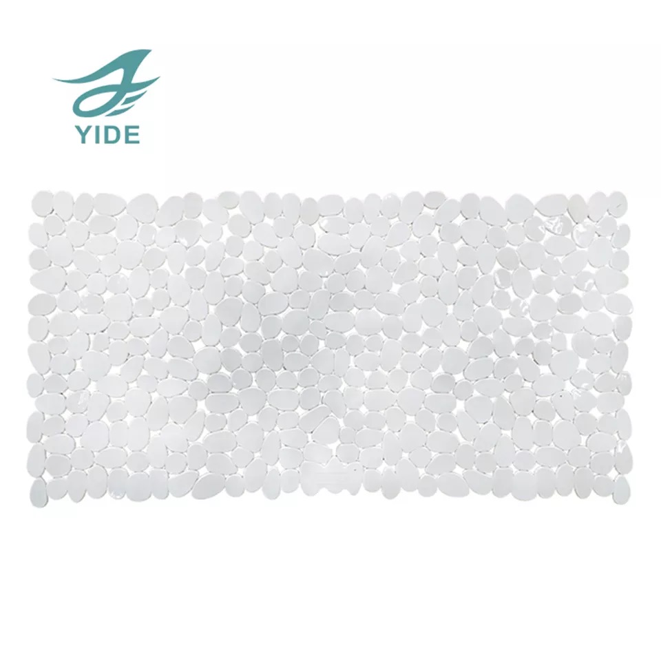 YIDE Grey Color Suckers Stone Bath Mat Non Slip Bathroom Bath Mats Non Slip