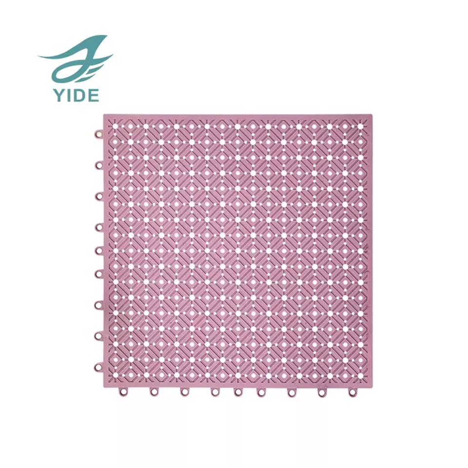 YIDE Kids Protected Interlock Non Slip Shower Mat Anti slip Puzzle Bath Mat for Children Bathroom