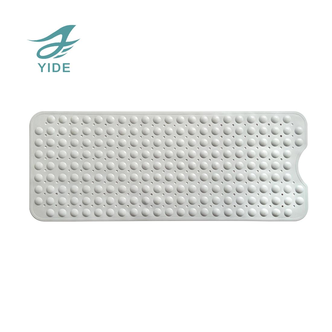 YIDE  Non Slip Vinyl Shower Mat with Suction Cups PVC Bathtub Anti Slip Mat Bath Foot Massage Safety