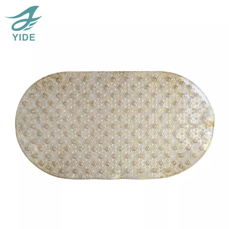 YIDE Hot Selling Anti Slip PVC Bath Mat Non Slip Mat Plastic Waterproof Bathroom Tub Mat With Suction Cups