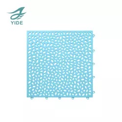 YIDE High quality Bath Mats PVC Fast Drying Interlock Anti-Slip Bathroom Floor Mat Interlocking Mat
