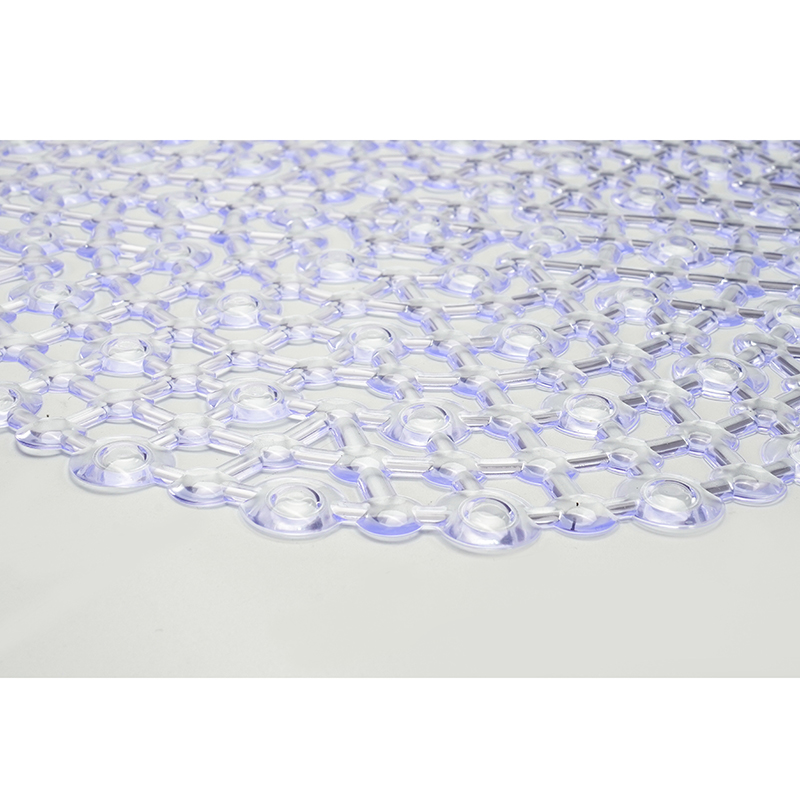 YIDE Round Kitchen PVC Sink Mat With Drain Holes Round Anti Slip Sink Mat