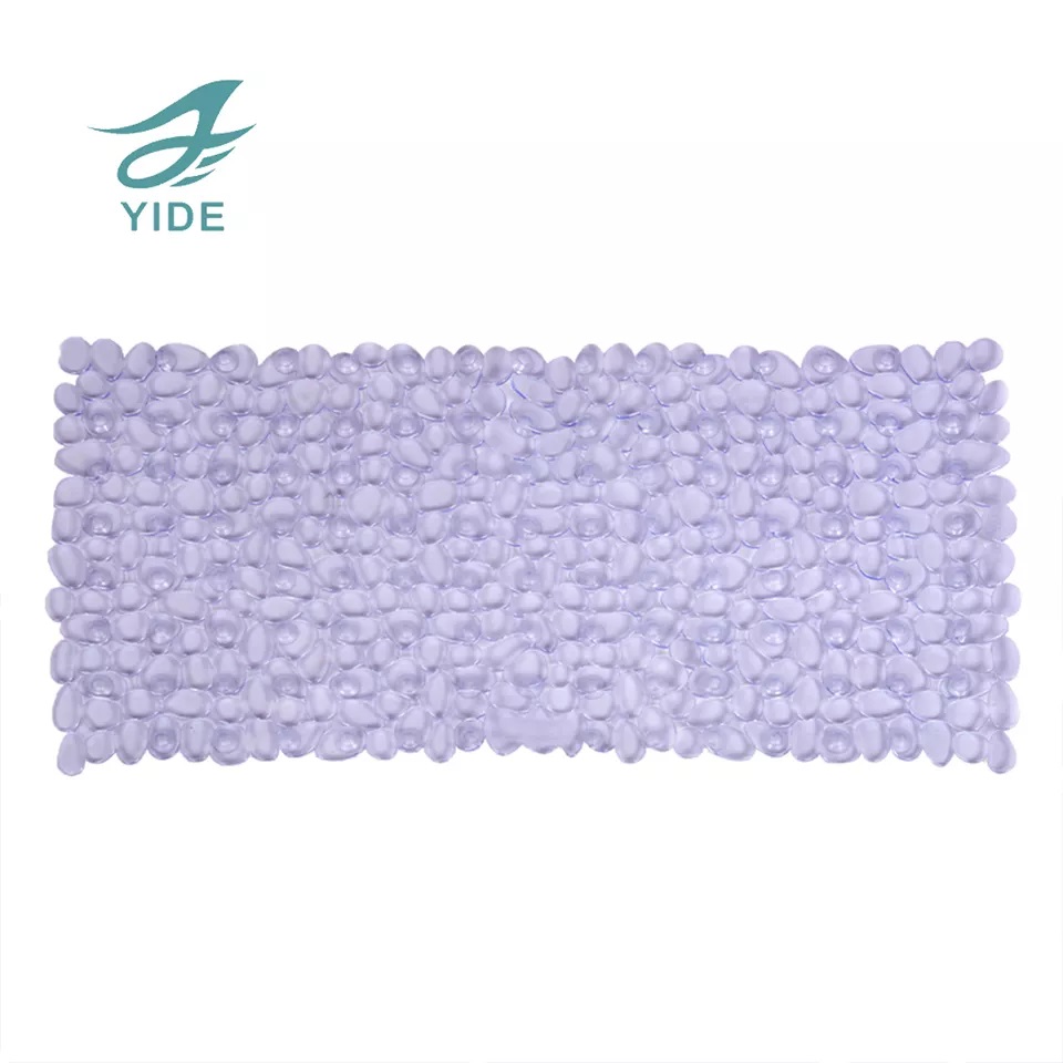 YIDE Grey Color Suckers Stone Bath Mat Non Slip Bathroom Bath Mats Non Slip