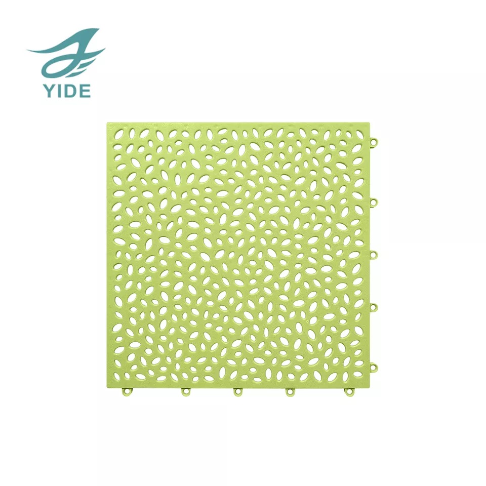 YIDE High quality Bath Mats PVC Fast Drying Interlock Anti-Slip Bathroom Floor Mat Interlocking Mat