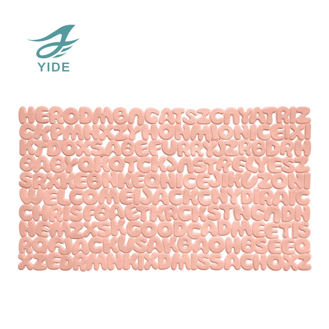 YIDE Children Kid Shower Tub Mat Non-Slip Bath Safety Mat with Suction Cups
