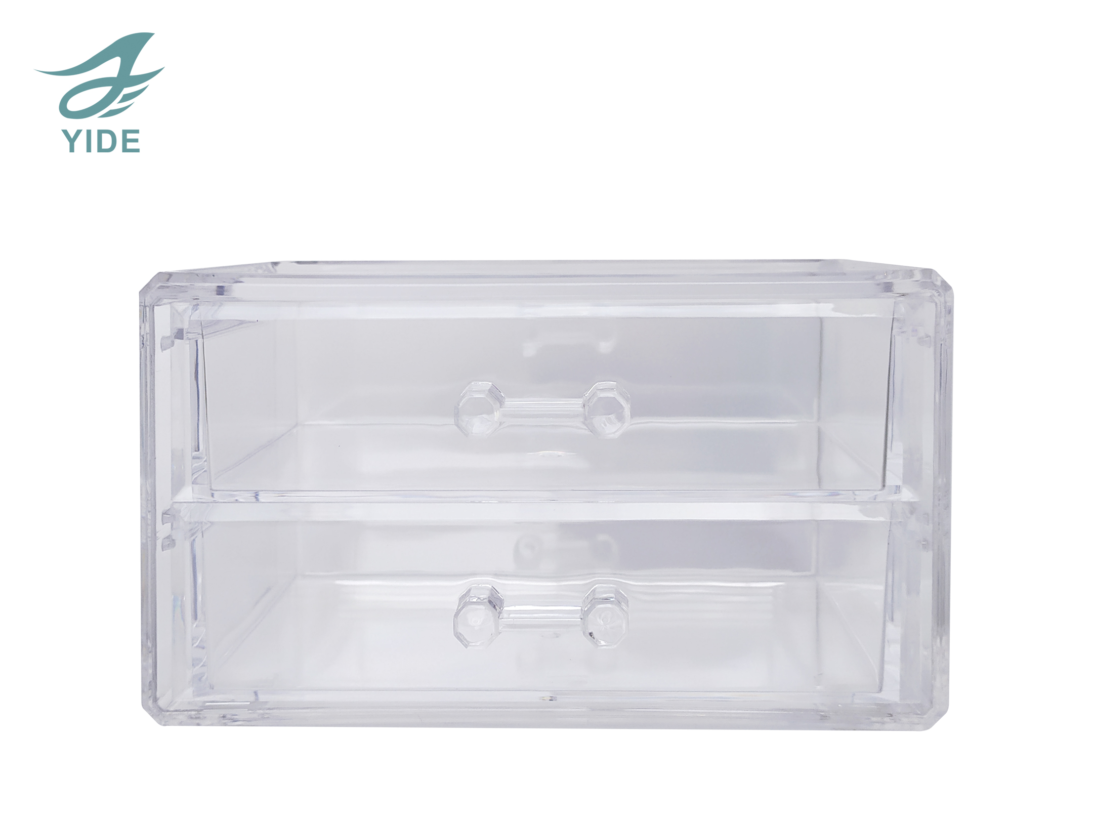 YIDE Desktop Drawer Acrylic Tidy Box Makeup Organize Box Transparent Cosmetic Storage Box