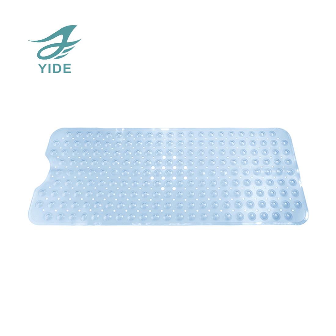 YIDE  Non Slip Vinyl Shower Mat with Suction Cups PVC Bathtub Anti Slip Mat Bath Foot Massage Safety