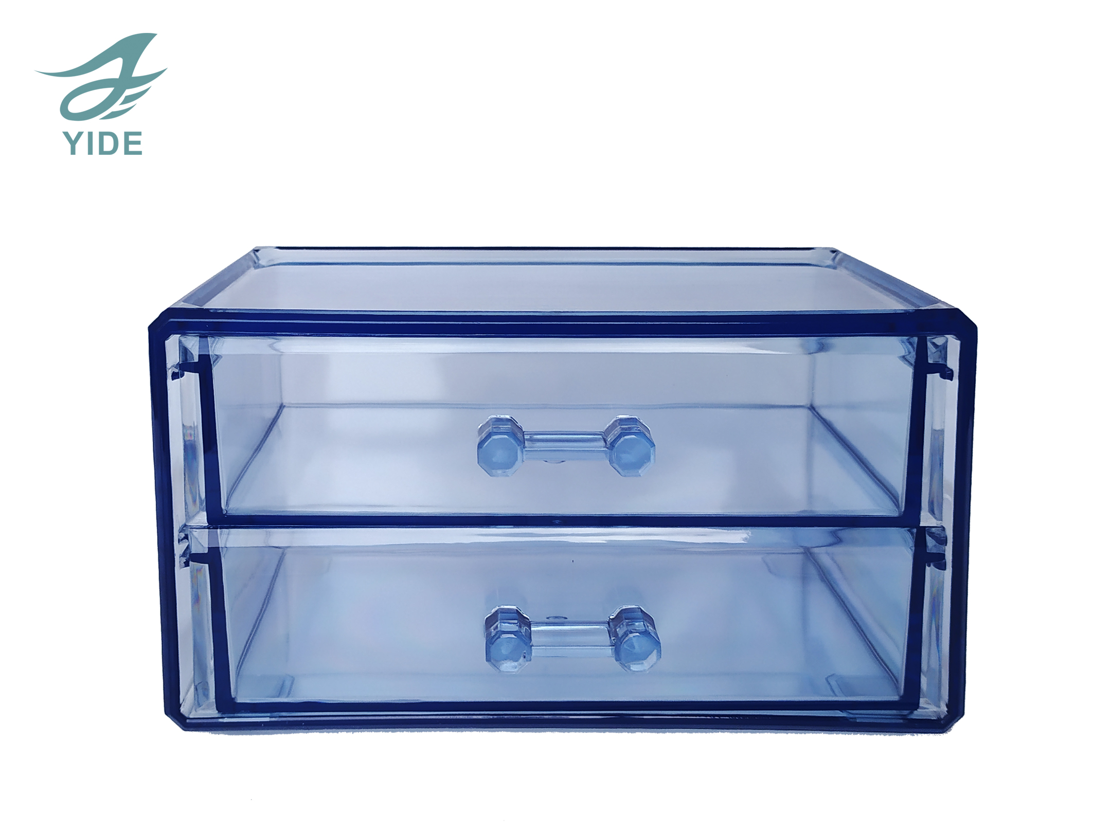 YIDE Desktop Drawer Acrylic Tidy Box Makeup Organize Box Transparent Cosmetic Storage Box