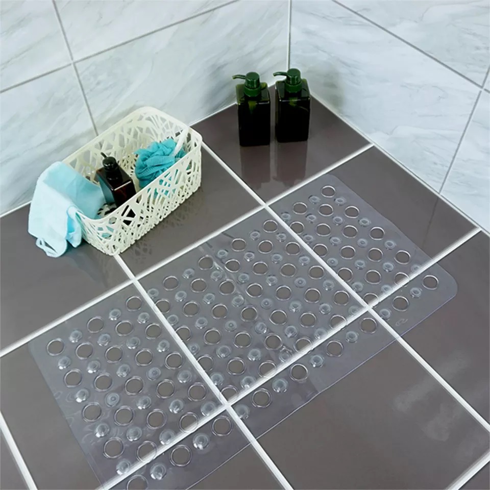 YIDE Bathroom Vinyl Non Slip Mat Anti-Skid Safety Eco-Friendly Bath Mat PVC Shower Mat Anti Slip