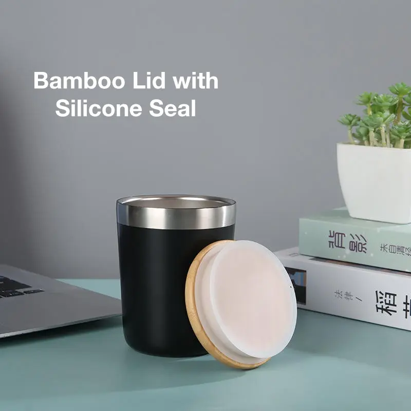 Natural Bamboo Lid with Silicone Seal
